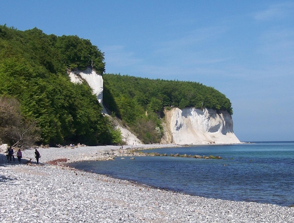 Berühmte Felsen auf Rügen
